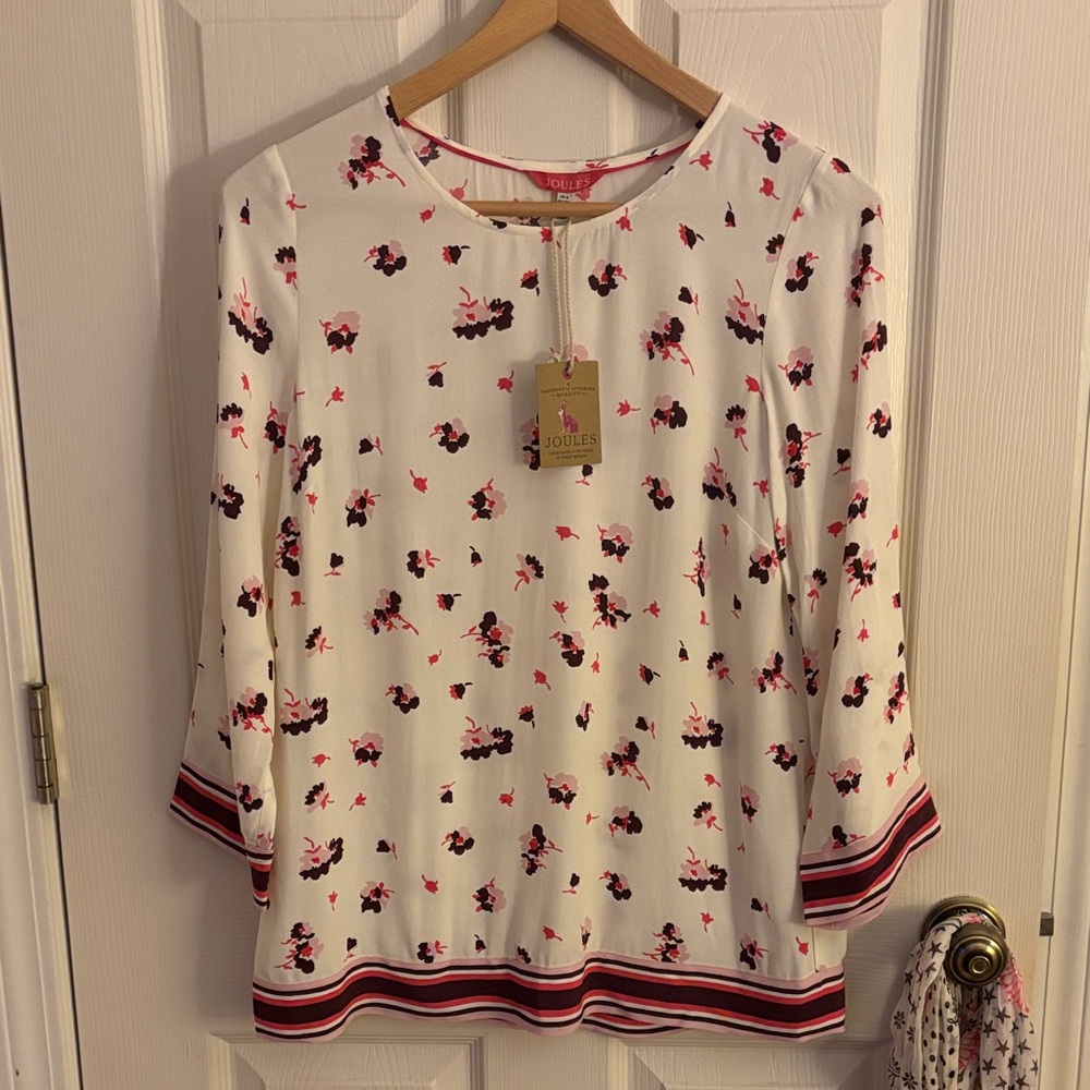 Joules Women's Floral Blouse NWT